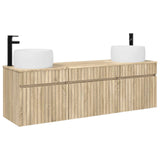 Bathroom Cabinet Set 3 pcs Sonoma Oak 49 x 44.5 x 66 cm 3405769