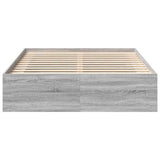 Bed Frame without Mattress Grey Sonoma 140x190 cm 3203906