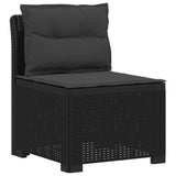 7-Seater Garden Sofa with Cushions Rattan Look PP Anthracite 3444159