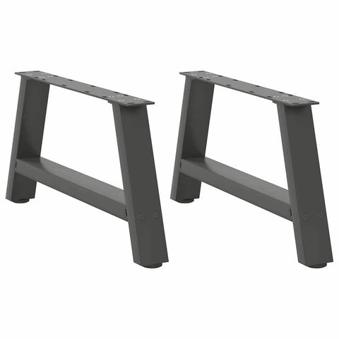 ZNTS Coffee Table Legs A-Shaped 2 pcs Anthracite 70x cm Steel 4012826