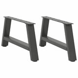 Coffee Table Legs A-Shaped 2 pcs Anthracite 60x cm Steel 4012822