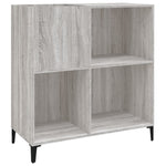 ZNTS Record Cabinet Grey Sonoma 84.5x38x89 cm Engineered Wood 832003