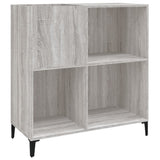 ZNTS Record Cabinet Grey Sonoma 84.5x38x89 cm Engineered Wood 832003
