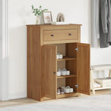 Shoe Cabinet PANAMA 80x40x114 cm Solid Wood Pine 4016391