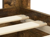 Bed Frame with Storage and Headboard Smoked Oak 90 x 200 cm 3414059
