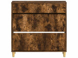 Shoe Cabinet DELFT 78 x 24 x 103 cm Engineered Wood Smoked Oak 897100