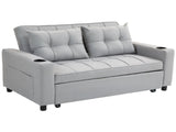 Two-Seater Pull-Out Sofa Bed - Light Grey T3398P344482