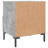 Bedside Cabinets 2 pcs Concrete Grey 40x35x47.5 cm Engineered Wood 827445