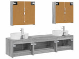 Bathroom Furniture Set 5 pcs Grey Sonoma 3406892
