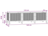 Garden Planter with Wheels Blue Grey 120 x 40 x 48 cm PP 3423048