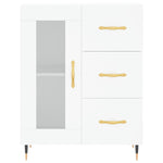 Highboard White 69.5x34x180 cm Engineered Wood 3195939