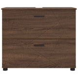 Bathroom Cabinet with Drawer Brown Oak 76.5 x 35 x 64 cm 883301