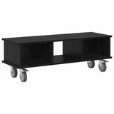 TV Stand Black Oak 100 x 35 x 35 cm Engineered Wood 891033