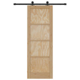 Sliding Door ORKDAL Natural 73.5 x 211 cm Solid Pine Wood 3445486
