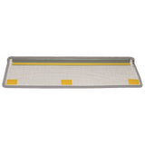 Stair Mats 15 pcs 65x21x4 cm Light Grey Rectangular Edge 134570