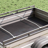Tarpaulin Bracket for Trailers 4 pcs Silver 100-145 cm Aluminum 42020521