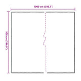 Clear Tarpaulin with Eyelets 5x10 m Polyethylene 4018571