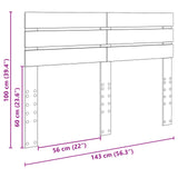 Headboard Sonoma Oak Engineered wood 888199