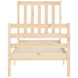 Bed Frame without Mattress Small Single Solid Wood 3194206