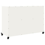 ZNTS Sideboard White 100.5x39x72 cm Steel 846685