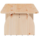 Coffee Table Natural 80 x 50 x 31 cm Solid pine wood 873517