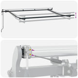 Retractable Awning Multicolour 350 x 200 cm Fabric 3329702