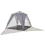 Beach Tent 4-Person Grey Quick Release Waterproof 4005307