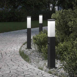 Bollard Lights with Sensor 3 pcs 50 cm Black IP44 4006078