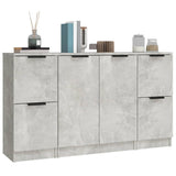 Sideboards 3 pcs Concrete Grey Engineered Wood 3115847