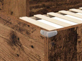 Loft Bed Frame with Desk Old Wood 90 x 190 cm Engineered Wood 3410441