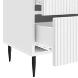 Bedside Cabinet 2 pcs High Gloss White 43 x 34.5 x 47.5 cm 894764