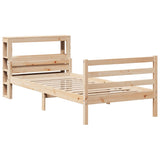 Bed Frame with Headboard without Mattress 100x200 cm 3305939