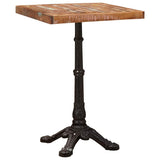 Bistro Table Brown 50 x 50 x 76 cm Solid Reclaim Wood 42013027