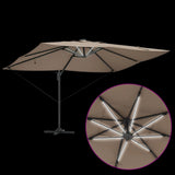 Umbrella Taupe 352 x 251 x 265 cm Polyester and Aluminium 42003330