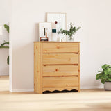 Chest of Drawers Drammen Oak 76.5 x 40 x 91 cm Solid Pine wood 42003052