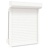 Roller Shutter White 80 x 100 cm Aluminium and Polyurethane 42047052