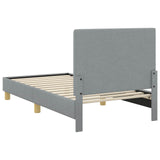 Children's Bed Frame with Headboard Light Grey 80 x 160 cm 42010984