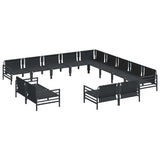 Garden Sofa Set Anthracite Steel 3379038