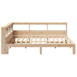 Bookcase Bed without Mattress 140x200 cm Solid Wood Pine 3324382