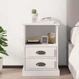 ZNTS Bedside Cabinet White 43x36x60 cm 816328