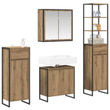 Bathroom Furniture Set with Drawer Artisan Oak Engineered Wood 3403057