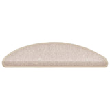 Stair Mats 20 pcs 56x17x3 cm Taupe Half Round 3365787