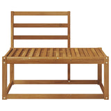 Outdoor End Sofa Natural 91 x 63 x 73 cm Solid Acacia Wood 900473