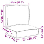 Pallet Cushion Set 2 pcs Anthracite 50 x 50 x 12 cm 3329039