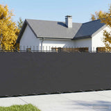 Balcony Privacy Screen 180 x 700 cm Fabric with PU Coated Black 42036675