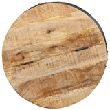 287484 Coffee Table Round 53x43 cm Solid Mango Wood