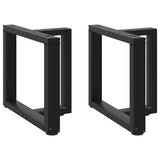 Coffee Table Legs T-Shaped 2 pcs Black 50x25x cm Steel 4013028