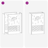 Umbrella Stand Black 28 x 12 x 41 cm Steel 868518