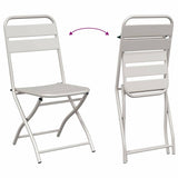 Garden Folding Chair Folding 2 pcs Beige 42 x 52 x82cm 42002941