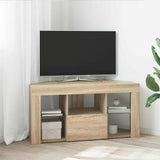 Corner LED TV Cabinet Wall-mounted Sonoma Oak 100 x 40 x 50 cm 889797